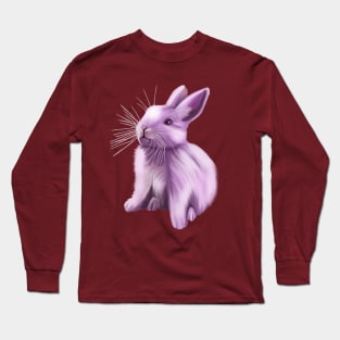 Purple Bunny Rabbit Long Sleeve T-Shirt